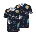 thumbnail image 6 of Rocae Space for Breathable Men's Baseball T-Shirt Fashionable Casual Baseball Jersey, Moisture-wicking Sportswear 4X-Large, 6 of 9