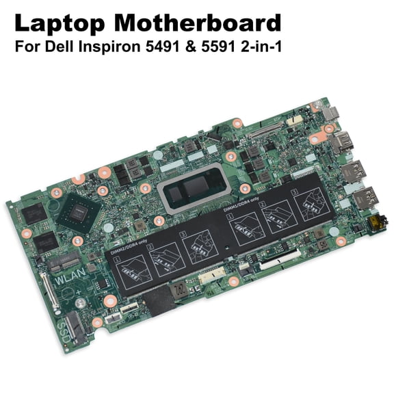 Dell Inspiron 5491 2-in-1 Laptop Motherboard with i7-10510U, Quad Core and DDR4 – J0N00