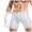 White, variant on Men's Tight Yoga Mesh Training Bodybuilding Gym Workout Shorts Jammer Swimsuit (White,L)