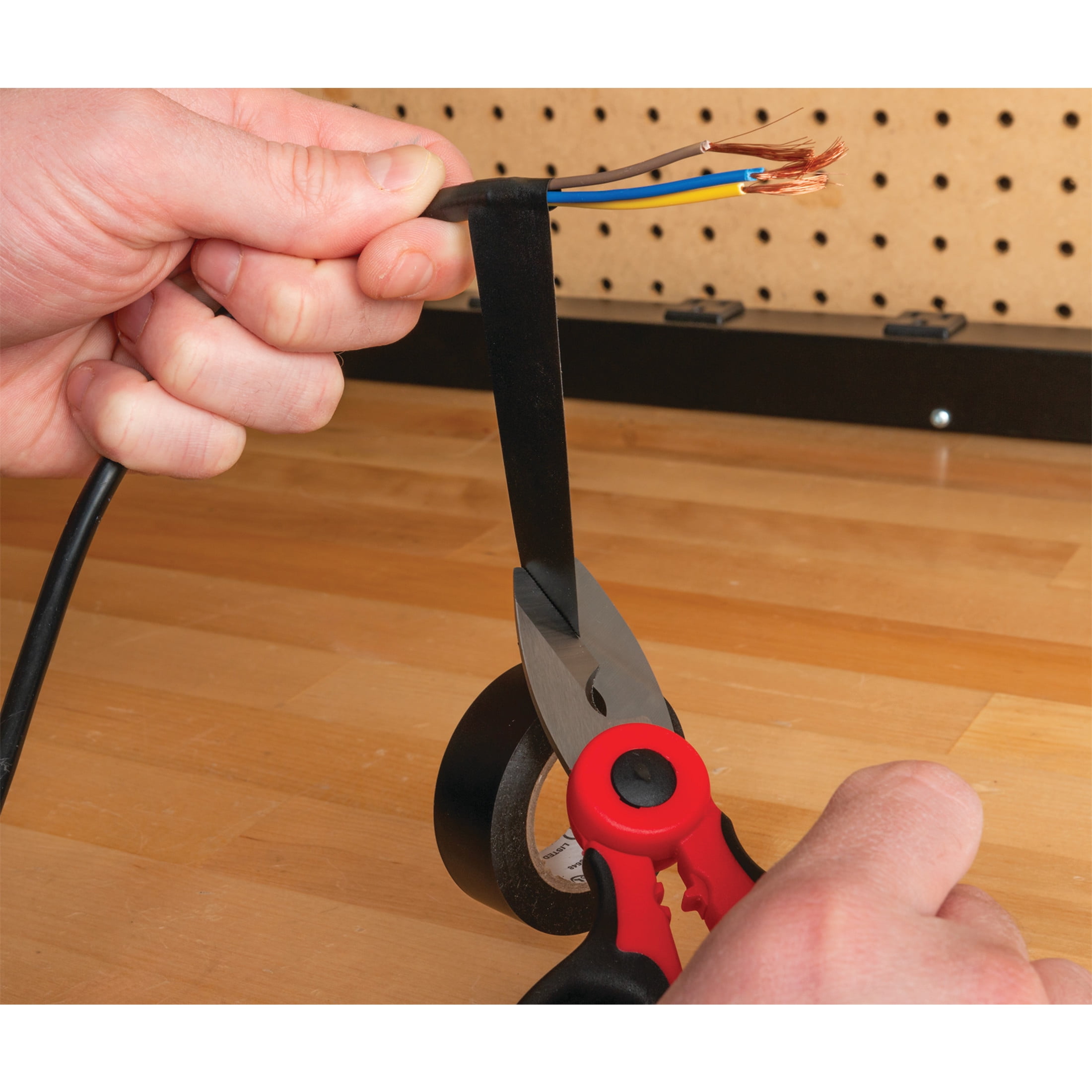 Performance Tool W500 60 foot x 3/4 inch Electrical Tape - Wiring Insulation, Electrical Connection Adhesive, 600V, High Temp Tape - Pack of 10, Black