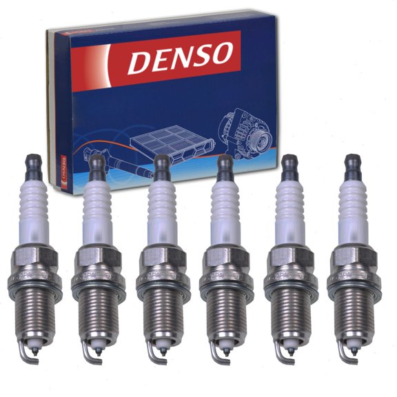 6 pc DENSO Double Platinum Spark Plugs compatible with Jeep Grand Cherokee 3.7L V6 2005-2010