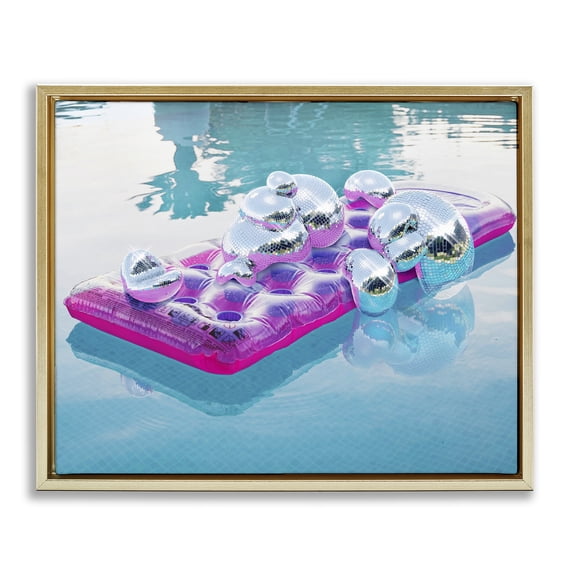 Stupell Industries Modern Gold Floating Frame Canvas Art, 31 x 25, by Ziwei Li