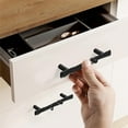 thumbnail image 3 of HDJNal 6PCS Creative Cabinet Knobs,Black Drawer Pull Handles for Luxury Cabinets, Cupboard, Drawer Door,Tree Branch Metal Drawer Pulls,Retro Drawer Door Dress Handle (CC:76mm), 3 of 7