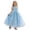 Blue, variant on Girls Chiffon Ballet Dance Skirt Elasticated Waist A-Line Practice Skirt for Kids Dance Recital