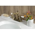 thumbnail image 2 of Kingston Brass Heritage Two Handle 4" Centerset Lavatory Faucet with Retail Pop-up, 2 of 5