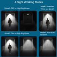 thumbnail image 4 of Solar Outdoor Pendant Light with Motion Sensor, IP65 Waterproof, 4400mAh Battery, 5 Modes & Brightness Levels, Dusk to Dawn, 16.4ft Cable for Barn Patio Garden, 4 of 7