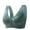 Green, variant on TopLLC Bras for Women Everyday Bras Woman Oversized Wireless Bra Glossy Push Up Front Button Underwear Bra