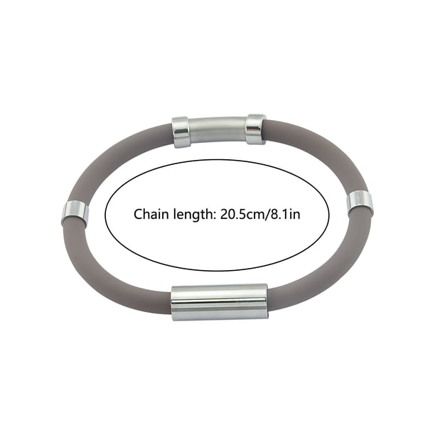 Pulsera antiestática Ion negativo Gel de sílice Metal Balance Energy Pulsera deportiva Wmkox8yii jkg4129