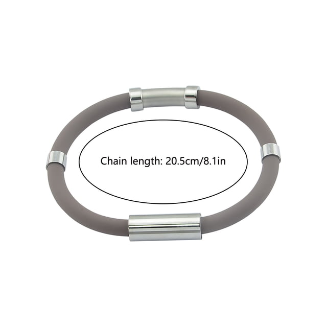 Pulsera antiestática Ion negativo Gel de sílice Metal Balance Energy Pulsera deportiva Wmkox8yii jkg4129