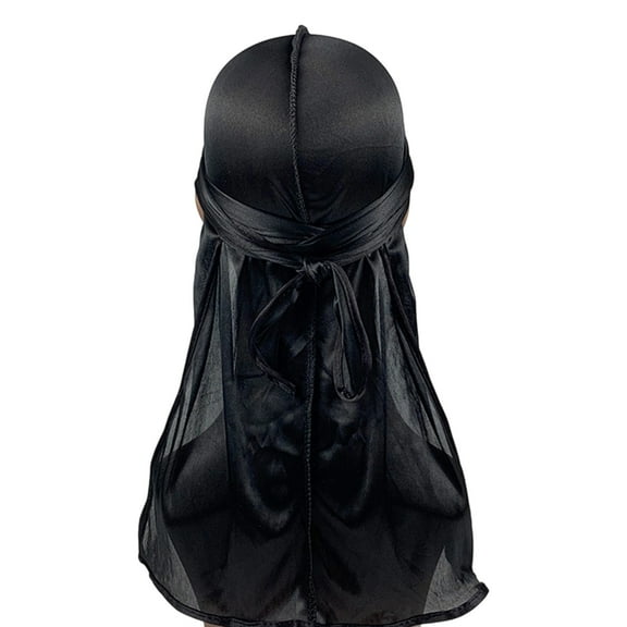 Long Tail Headwrap Durag Cap for Men Quick Drying Headscarf Hat for Dreadlocks