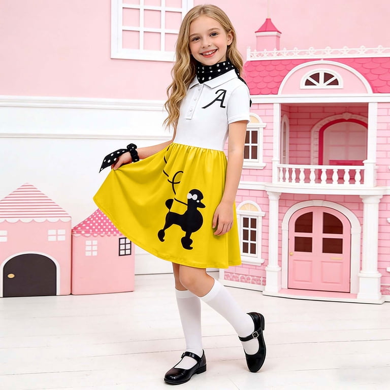 retro skater dress Pink vintage camera print Women's Retro skater dress