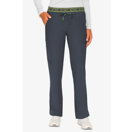 

MED COUTURE Women Yoga 2 Cargo Pocket Pant Color: Pewter Size: XL (8758T-PWTR-XL)