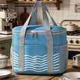 thumbnail image 7 of Rirozkan Insulated Bag, Handheld Thermal Lunch Box Thick Foil Food Warmer Tote Compact Soft Sided Cooler Container Carrier for Office Work Outdoor Meal Prep, 7 of 7