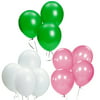 "The Elixir Party 12"" Round Latex Balloons Bulk Party Supplies, Pack of 300, Assorted 3 Colors (Dark Green, Pink, White)"