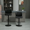 thumbnail image 2 of HOMCOM Bar Height Bar Stools Set of 2 with Adjustable Seat, 2 of 8