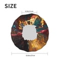 thumbnail image 4 of KLL Colorful Bull Western Man Pattern Shower Cap & Bath Cap for Women,Reversible Oversized Waterproof Shower Caps for all Hair Lengths,Elastic Reusable Bathing Hair Cap, 4 of 6