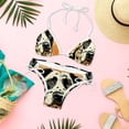 thumbnail image 6 of Spotted Dog Women's Detachable Sponge Adjustable Strap Bikini Set Swim Suit Two-Pack, 6 of 6