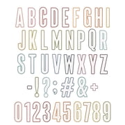 Sizzix Thinlits Dies By Tim Holtz 43/Pkg-Alphanumeric Bulletin