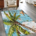 thumbnail image 3 of 3'x5' Area Rugs, Coastal Beach Indoor Outdoor Area Rug for Living Room Bedroom, Oil Painting Tropical Palm Tree Starfish Washable Bathroom Rugs Kitchen Floor Carpet Mats Home Decor Aesthetic, 3 of 8