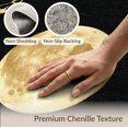 thumbnail image 6 of ODIKA 5'x7' Washable Area Rug Non-Slip, Chair-Friendly Greek Key Symmetrical Border Glam Round Sparkle Shimmer Sunburst for Dining Room, Under Table, Home Office, 6 of 7