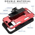 thumbnail image 3 of CoverON Apple iPhone 12 Pro Max Case (6.7"), KickStand Ring Loop Holder Rugged Cover Magnetic Slide Stand, Red, 3 of 9