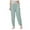 Green, variant on LLYwey Dress Pants Women Women's Solid Color Twisted Herringbone Cotton PantFoot Bound Casual Sports Pants Pants Long Pants Elastic Waist Pants Female Long Pant Style H187 Pinky XL