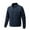 Dark Blue, variant on IYTR Men's Quilted Jacket Stand Collar Solid Color Long Sleeve Coat Winter Warm Fleece Lined Full Zip Up Outerwear with Pockets Black M