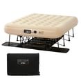 thumbnail image 1 of Simpli Comfy Queen Ez Bed Self-Inflating Air Mattress With Built-In Frame Pump And Wheeled Case Blow Up Inflatable Rolling Air Bed On Wheels (02.Queen), 1 of 5