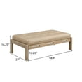 thumbnail image 2 of Christopher Knight Home Modern 48.4" Ottoman Bench, PU Leather Button-Tufted Cocktail Ottoman, Taupe Brown, 2 of 6