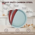 thumbnail image 2 of CHEF LANG 5 Pieces Baking Pans Set,Stackable Bakeware Set,Nonstick Baking Sheet Set for Oven,Complete Carbon Steel Bakeware Set,Dishwasher Safe,Blue, 2 of 5