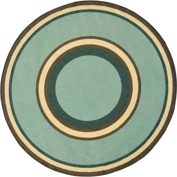 Kid Essentials Ripples Oval Misc Sold Color Area Rugs  09 Woodland - 3 ft. 10 in. x 5 ft. 4 in.