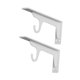 thumbnail image 2 of Soporte de barra para colgar en el armario, soporte de pared para tablero de madera Blanco, 2 of 9