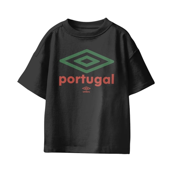 Umbro Kids Portugal Diamond Logo T Shirt (Black, XS-XL)