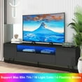 TV Stand for 80 inch TVs, HSUNNS Contemporary Black TV