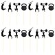 thumbnail image 1 of 24pcs Gym Theme Cake Toppers Creative Cake Decoration Picks Cupcake Adornment Party Favors Supplies for Fitness Party, 1 of 3