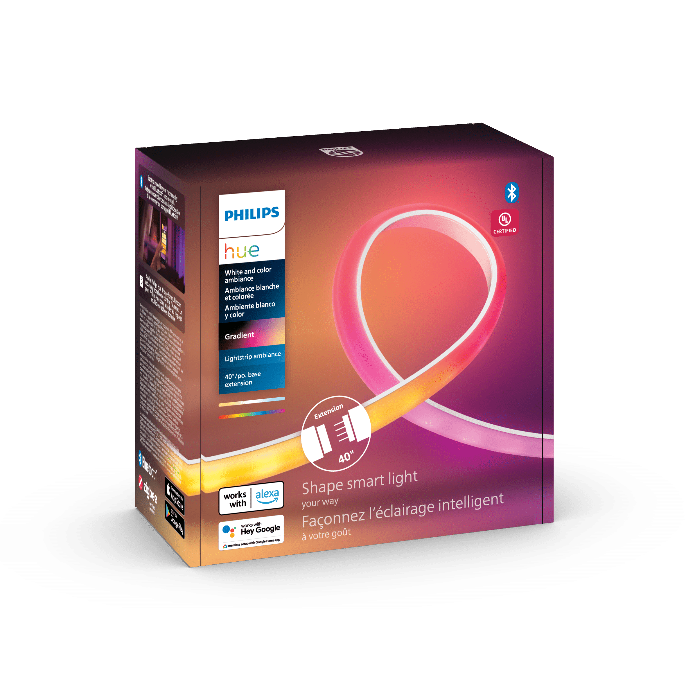 Philips Hue Gradient Lightstrip Extension (40) 570564 B&H Photo