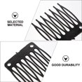 thumbnail image 2 of 100Pcs Simple Structure Plastic Wig Accessory Clips for Men and Women Daily Use 3.6X3.2X0.4In, 2 of 8