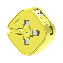 bxhwj 5A Super Fast Charging 3-in-1 Telescopic USB Cable, Universal Data Sync Charger, Nightlight Cable for iPhone Samsung Android Devices, Multi-Device Charging