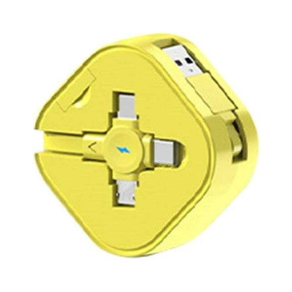 bxhwj 5A Super Fast Charging 3-in-1 Telescopic USB Cable, Universal Data Sync Charger, Nightlight Cable for iPhone Samsung Android Devices, Multi-Device Charging