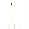 thumbnail image 2 of Matsuzay Cuchara mezcladora de acero inoxidable, mango largo, hecha a mano, reutilizable, helado, bebida fría, café, cucharas para revolver, lavable, oro Escribe un 10piezas Matsuzay CBP164720, 2 of 6