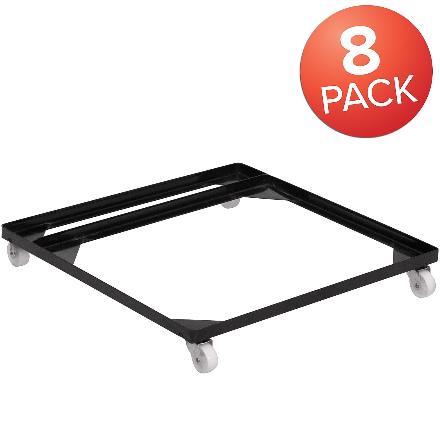HERCULES Series Steel Stack Chair and Church Chair Dolly,PK8
