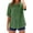 Green, variant on Womens Tops, Embroidered Linen Top, Retro Summer Vacation Blouse Shirts for Women Blue M