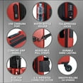 thumbnail image 4 of TACH V3 Connectable Hardside Carry On Spinner Travel Tote Luggage Bag Suitcase, Red, 4 of 6