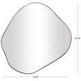 thumbnail image 3 of CosmoLiving by Cosmopolitan 31" x 28" Black Wavy Abstract Wall Mirror, 3 of 10
