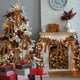 thumbnail image 5 of Moño de Navidad de terciopelo 07 caqui pequeño moño de Navidad de terciopelo, 5 of 6