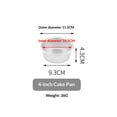 thumbnail image 2 of Aluminum Round Cake Pan Set, 3-Piece for Tiered Cakes, Durable, Even Heating, Rust-Resistant, Professional Bakeware, 4, 6, 8 in., Package May Vary, 2 of 5