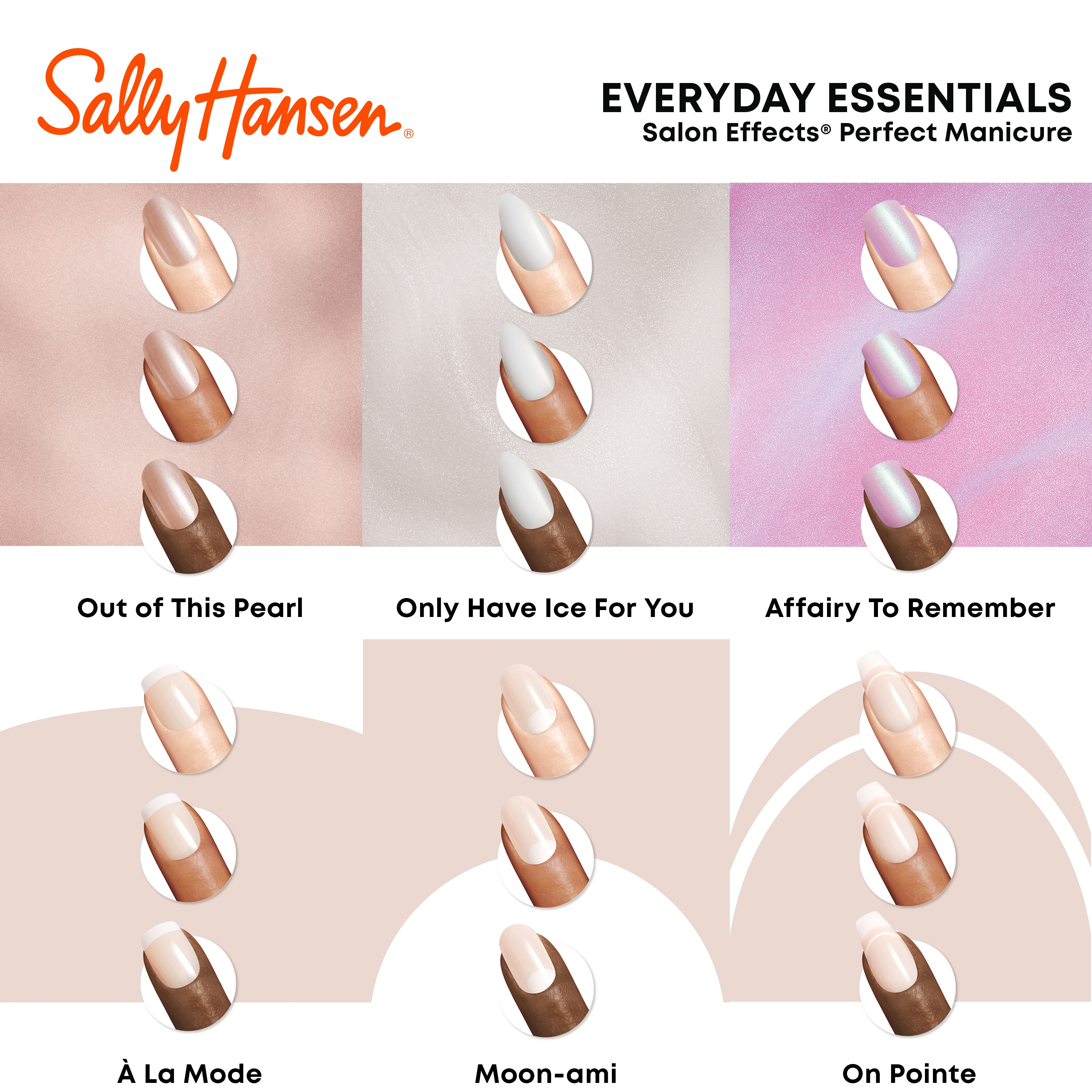 Sally Hansen Perfect Manicure Press-On Nails, French, 24 Pieces photo 3