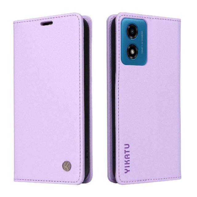 Funda para Motorola MOTO G04/G24 Estuche de Cuero PU Tipo Cartera con Ranuras para Tarjetas y Cierre Magnético