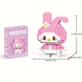 thumbnail image 3 of 1pc Random Kawaii Character Mini Brick Figures Building Blocks Cute Cartoon Bricks Mini Figures, Building Blocks. Christmas Halloween Gifts/Deco, 3 of 5