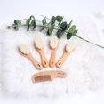 thumbnail image 3 of Baby Wool Brush & Bath Set – Soft Cushion Massaging Comb for Children, Gentle Care for Delicate Skin (Wool Comb), 3 of 7
